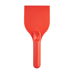 Large ice scraper, recycled plastic, handle grip red colour