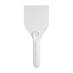 Large ice scraper, recycled plastic, handle grip white colour