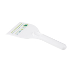 Large ice scraper, recycled plastic, handle grip white colour