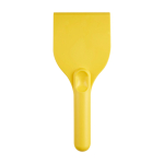 Large ice scraper, recycled plastic, handle grip yellow colour
