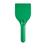 Large ice scraper, recycled plastic, handle grip green colour