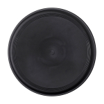 Round frisbee, recycled plastic, speckled finish black colour
