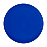 Round frisbee, recycled plastic, speckled finish blue colour