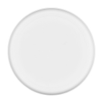 Round frisbee, recycled plastic, speckled finish white colour
