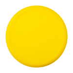 Round frisbee, recycled plastic, speckled finish yellow colour