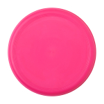 Round frisbee, recycled plastic, speckled finish fuchsia colour