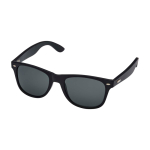 Retro sunglasses, bamboo arms, black coating black colour