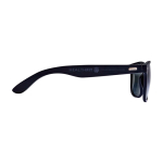 Retro sunglasses, bamboo arms, black coating black colour
