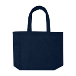Beach tote bag, soft finish, large compartment navy-blue colour