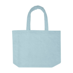 Beach tote bag, soft finish, large compartment pastel blue colour