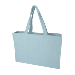 Beach tote bag, soft finish, large compartment pastel blue colour