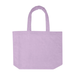 Beach tote bag, soft finish, large compartment lilac colour