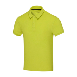 Unisex terry polo shirt, ultra-soft feel, 230 g/m2, Elevate NXT lime colour second front view