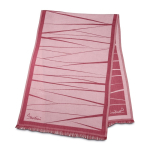 Elegant women’s scarf, viscose and polyester, 225 g/m2 burgundy colour