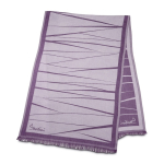 Elegant women’s scarf, viscose and polyester, 225 g/m2 purple colour