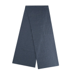 Elegant and sophisticated acrylic scarf, Polylana® blue gray colour second view