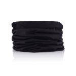 Multifunction scarf made of washable polyester for gifting black colour