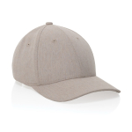 Recycled cotton cap, 6-panel, mottled fabric, 200 g/m² off white colour