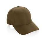 RPET sports cap with 6 panels and buckle closure green colour