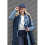 6-panel recycled cotton cap with velcro closure, 190 g/m² navy-blue colour