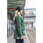 6-panel recycled cotton cap with AWARE™ tracer, 280 g/m² black colour ambient view 2