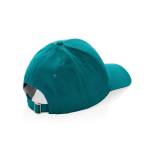 6-panel recycled cotton cap with AWARE™ tracer, 280 g/m² green colour