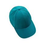 6-panel recycled cotton cap with AWARE™ tracer, 280 g/m² green colour