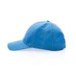 6-panel recycled cotton cap with AWARE™ tracer, 280 g/m² light blue colour
