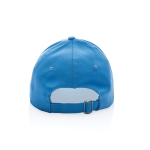 6-panel recycled cotton cap with AWARE™ tracer, 280 g/m² light blue colour