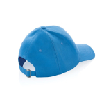 6-panel recycled cotton cap with AWARE™ tracer, 280 g/m² light blue colour