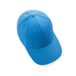 6-panel recycled cotton cap with AWARE™ tracer, 280 g/m² light blue colour