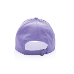 6-panel recycled cotton cap with AWARE™ tracer, 280 g/m² lilac colour