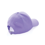6-panel recycled cotton cap with AWARE™ tracer, 280 g/m² lilac colour
