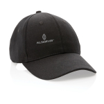 6-panel recycled cotton cap with AWARE™ tracer, 280 g/m²