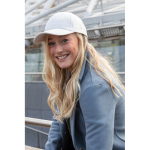 6-panel recycled cotton cap with AWARE™ tracer, 280 g/m²
