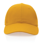 6-panel recycled cotton cap with AWARE™ tracer, 280 g/m²