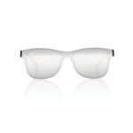 Eco sunglasses with bamboo arms and mirrored lenses, UV400 brown colour