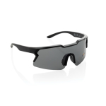Eco sports sunglasses with polarised lenses, UV400 protection black colour