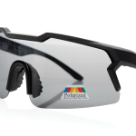 Eco sports sunglasses with polarised lenses, UV400 protection black colour
