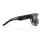 Eco sports sunglasses with polarised lenses, UV400 protection black colour
