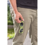 Retro straw-fibre sunglasses with UV400 protection green colour