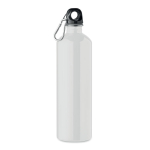 Leak-proof bottle, recycled stainless steel, 750ml white colour