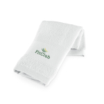 Multipurpose cotton towel, made in Europe, 380 g/m2 white colour image with logo