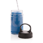 Cooling microfibre towel with sun protection blue colour