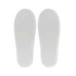 Hotel slippers, polyester, logo printable white colour third view