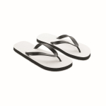Back flip-flops with logo, sublimation black colour