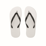 Back flip-flops with logo, sublimation black colour second view