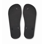 Back flip-flops with logo, sublimation black colour third view