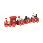 Printable wooden Christmas train, figurines