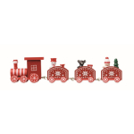 Printable wooden Christmas train, figurines second view